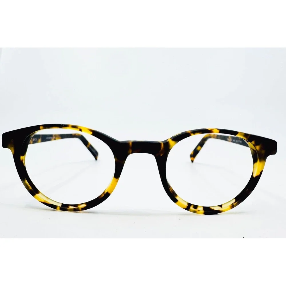 Eco Eyeglasses Frames Unisex Tortoise Mod 1054 Round 45-21-140